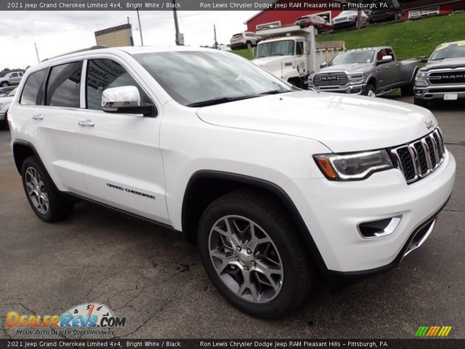 2021 Jeep Grand Cherokee Limited 4x4 Bright White / Black Photo #8