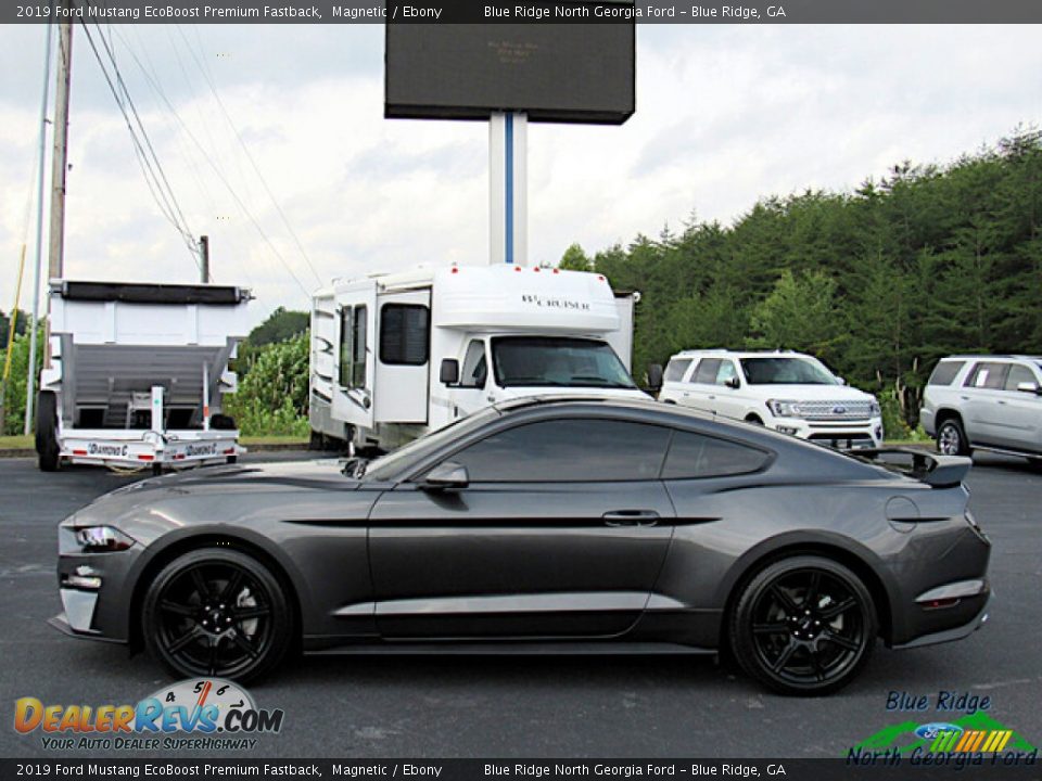 2019 Ford Mustang EcoBoost Premium Fastback Magnetic / Ebony Photo #2