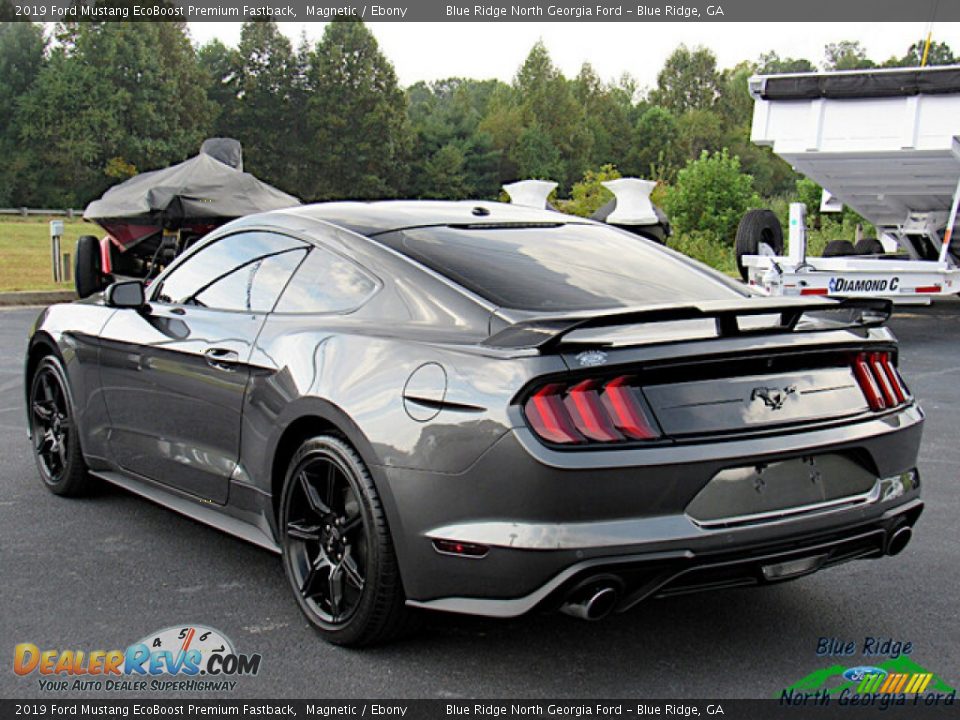 2019 Ford Mustang EcoBoost Premium Fastback Magnetic / Ebony Photo #3