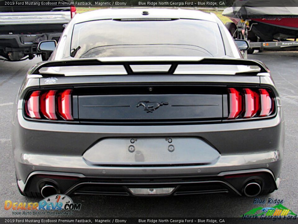 2019 Ford Mustang EcoBoost Premium Fastback Magnetic / Ebony Photo #4