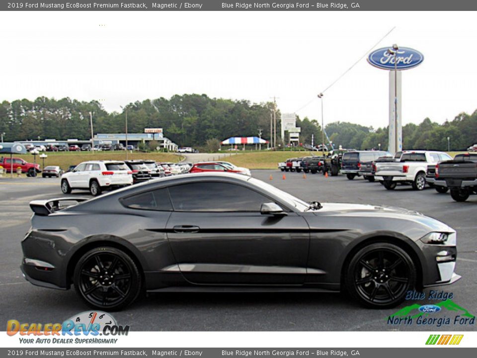 2019 Ford Mustang EcoBoost Premium Fastback Magnetic / Ebony Photo #6