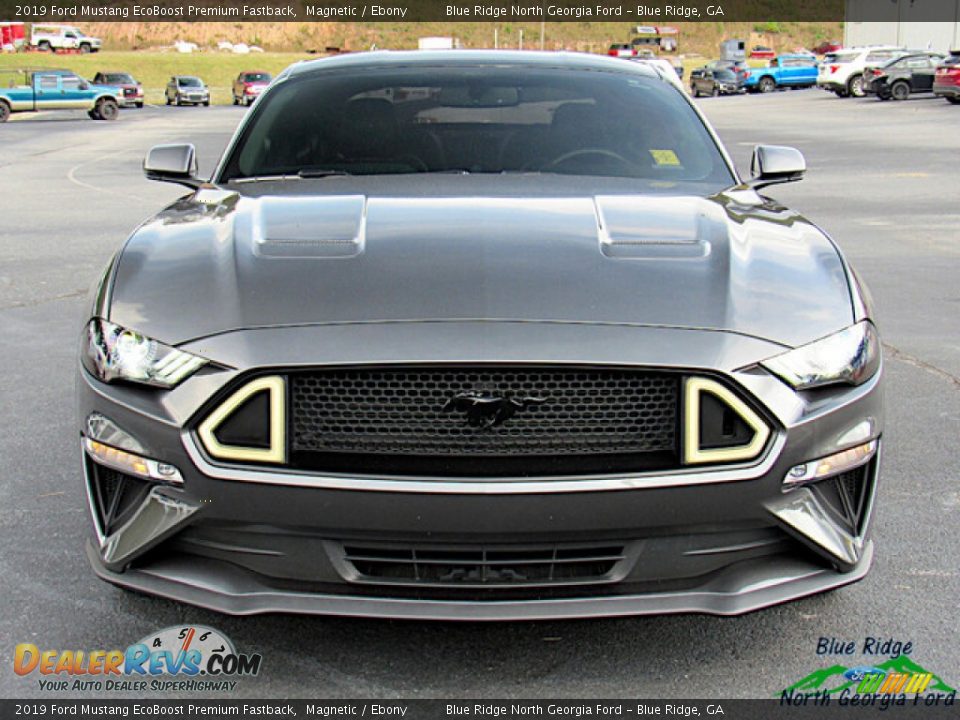 2019 Ford Mustang EcoBoost Premium Fastback Magnetic / Ebony Photo #8