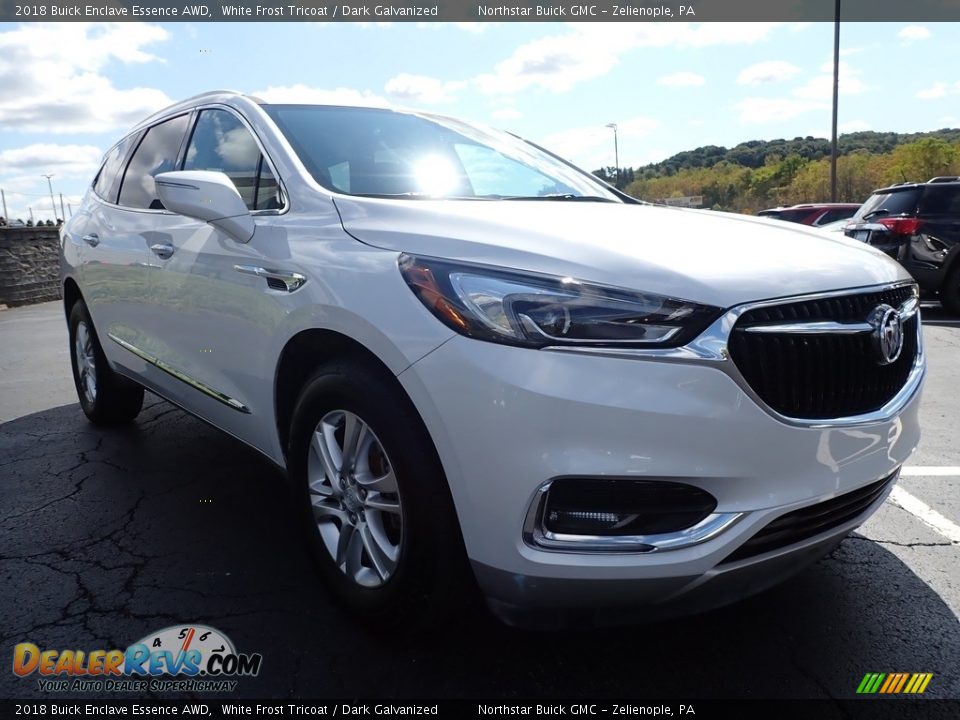 2018 Buick Enclave Essence AWD White Frost Tricoat / Dark Galvanized Photo #4