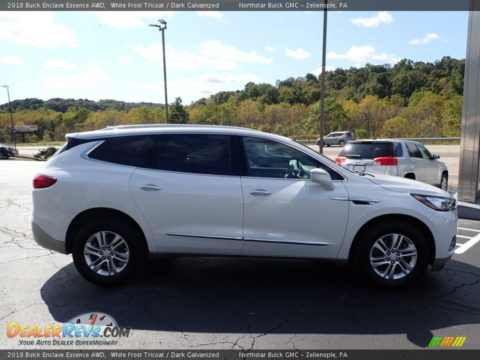 2018 Buick Enclave Essence AWD White Frost Tricoat / Dark Galvanized Photo #5