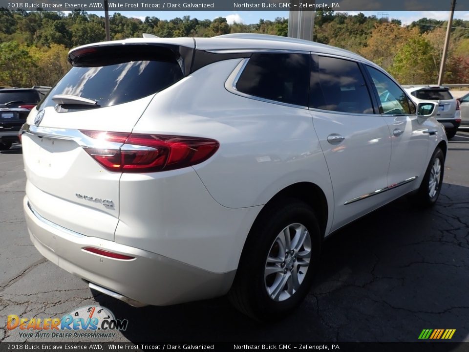 2018 Buick Enclave Essence AWD White Frost Tricoat / Dark Galvanized Photo #9