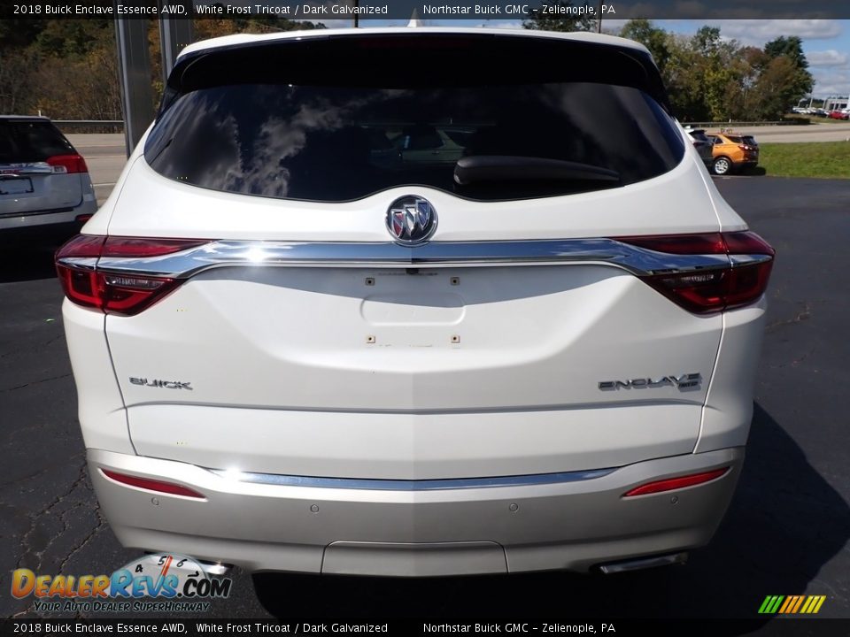 2018 Buick Enclave Essence AWD White Frost Tricoat / Dark Galvanized Photo #10