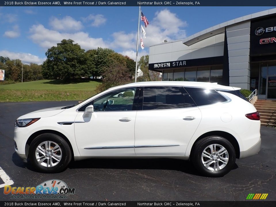 2018 Buick Enclave Essence AWD White Frost Tricoat / Dark Galvanized Photo #14