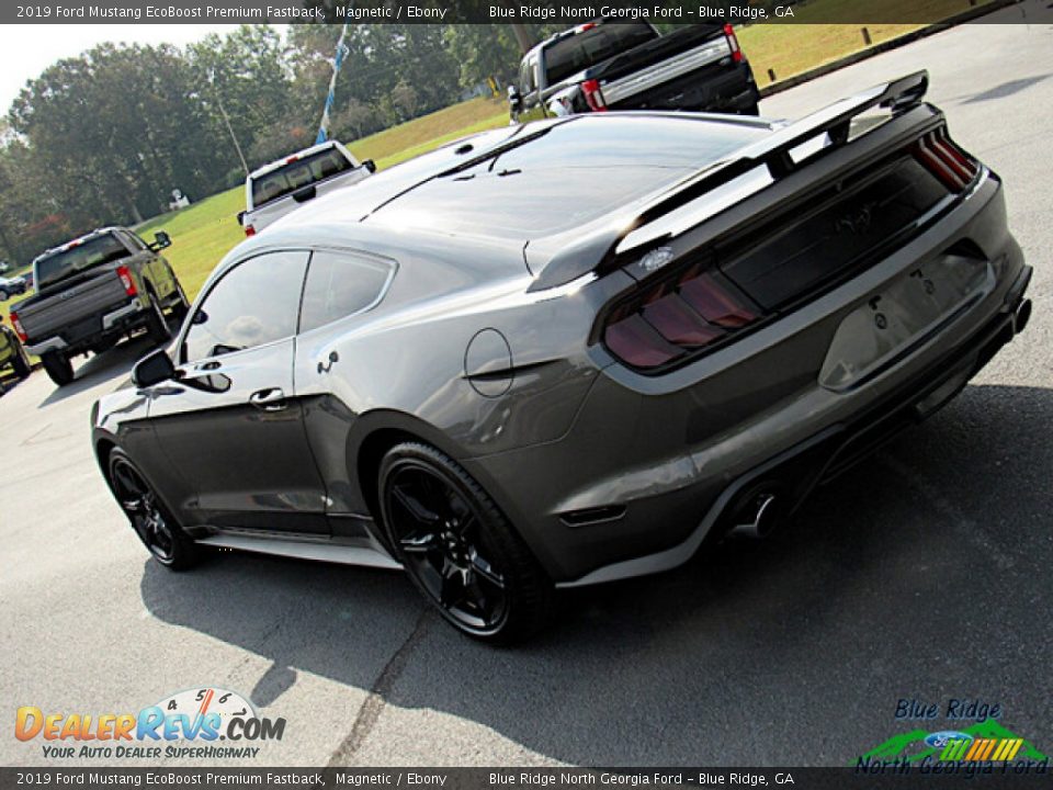 2019 Ford Mustang EcoBoost Premium Fastback Magnetic / Ebony Photo #30