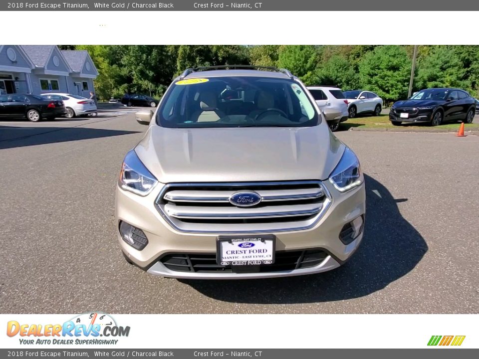 2018 Ford Escape Titanium White Gold / Charcoal Black Photo #2