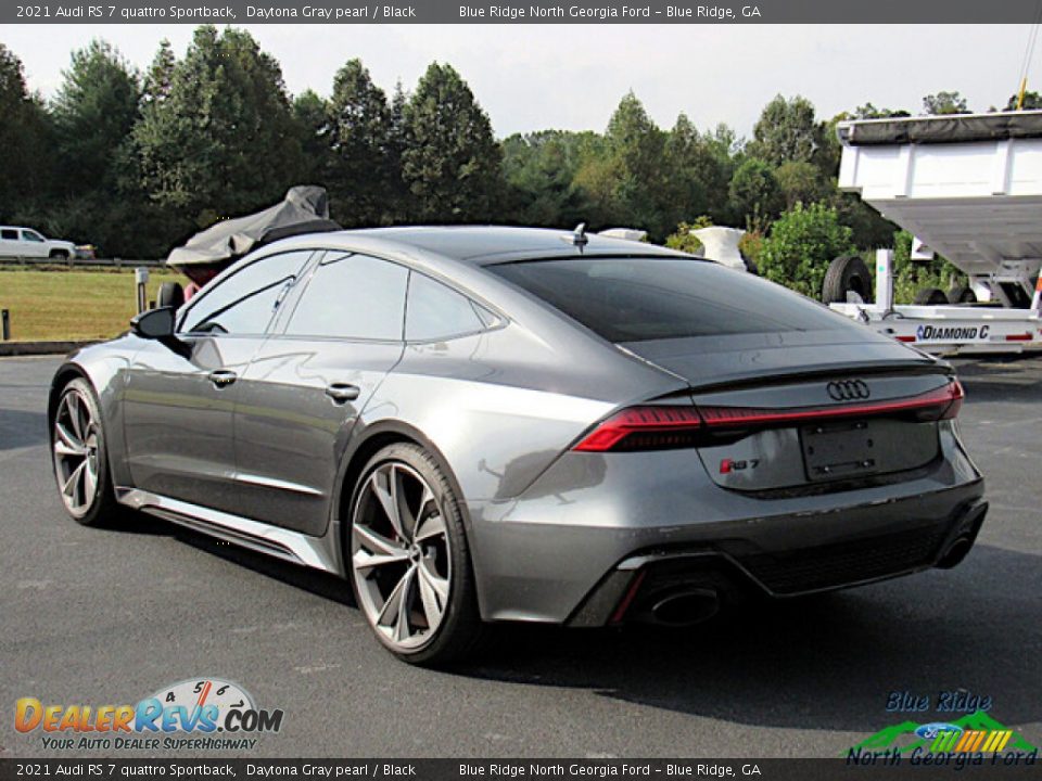 2021 Audi RS 7 quattro Sportback Daytona Gray pearl / Black Photo #3