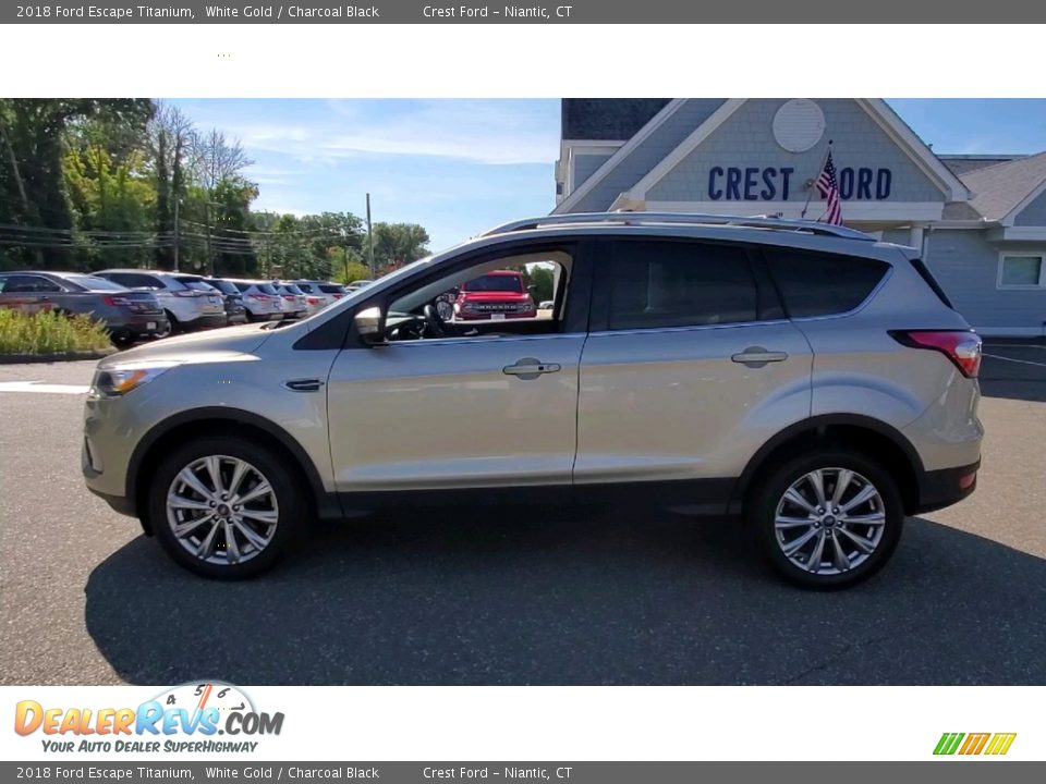 2018 Ford Escape Titanium White Gold / Charcoal Black Photo #4