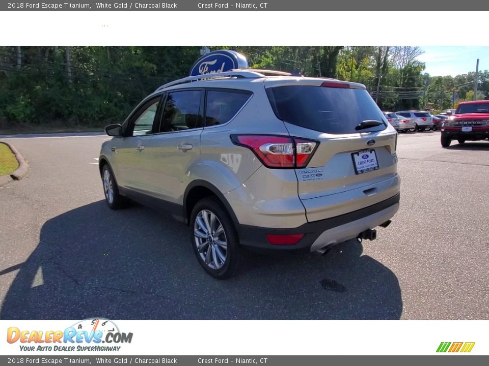2018 Ford Escape Titanium White Gold / Charcoal Black Photo #5