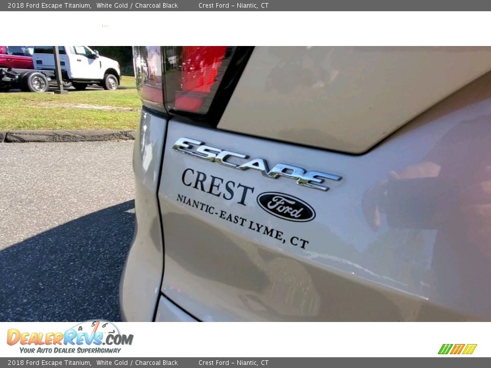 2018 Ford Escape Titanium White Gold / Charcoal Black Photo #10
