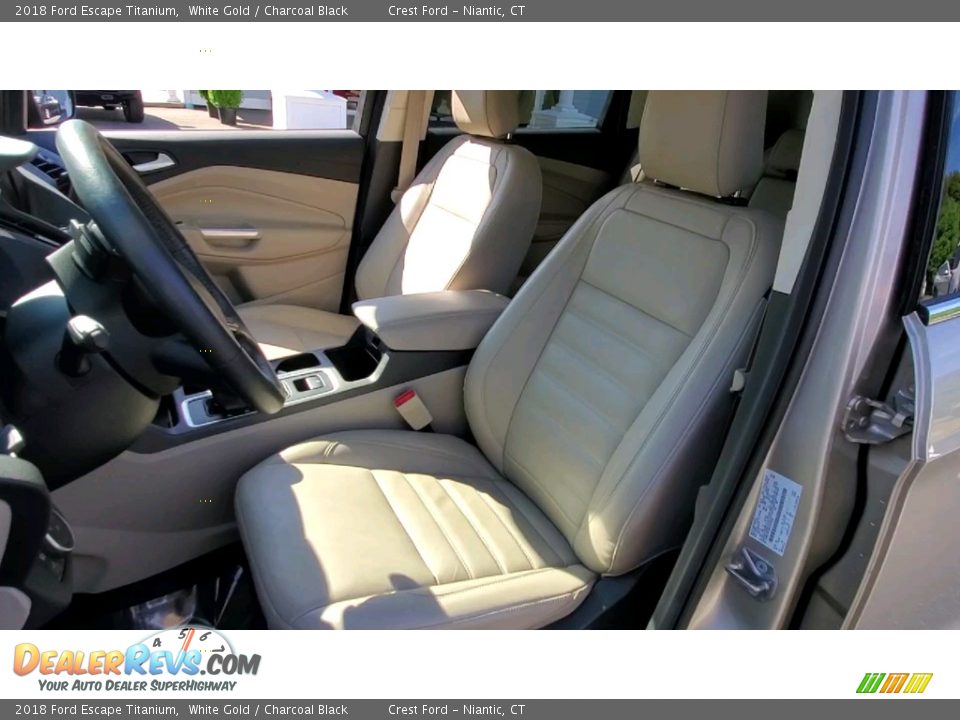 2018 Ford Escape Titanium White Gold / Charcoal Black Photo #12