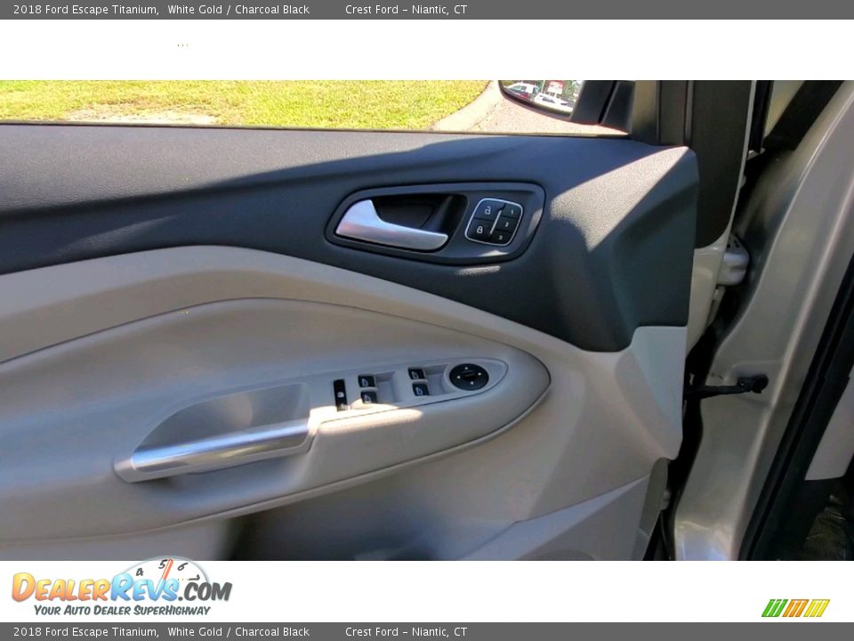 2018 Ford Escape Titanium White Gold / Charcoal Black Photo #13