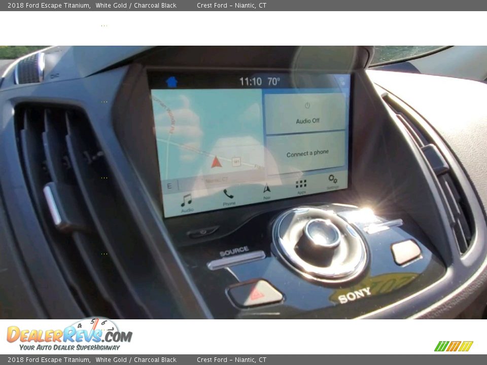 2018 Ford Escape Titanium White Gold / Charcoal Black Photo #15