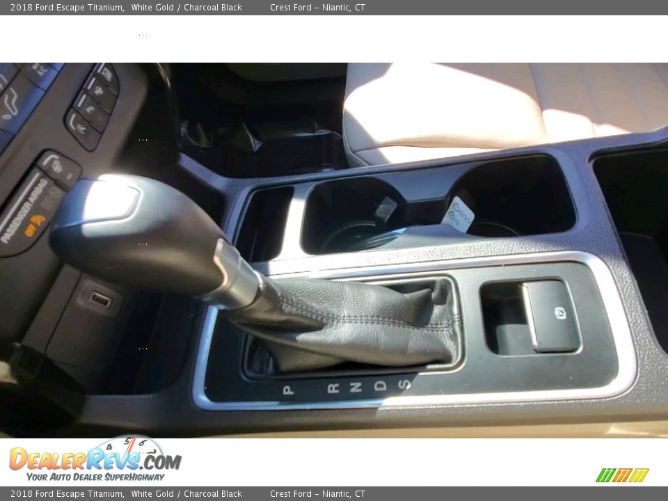 2018 Ford Escape Titanium White Gold / Charcoal Black Photo #17