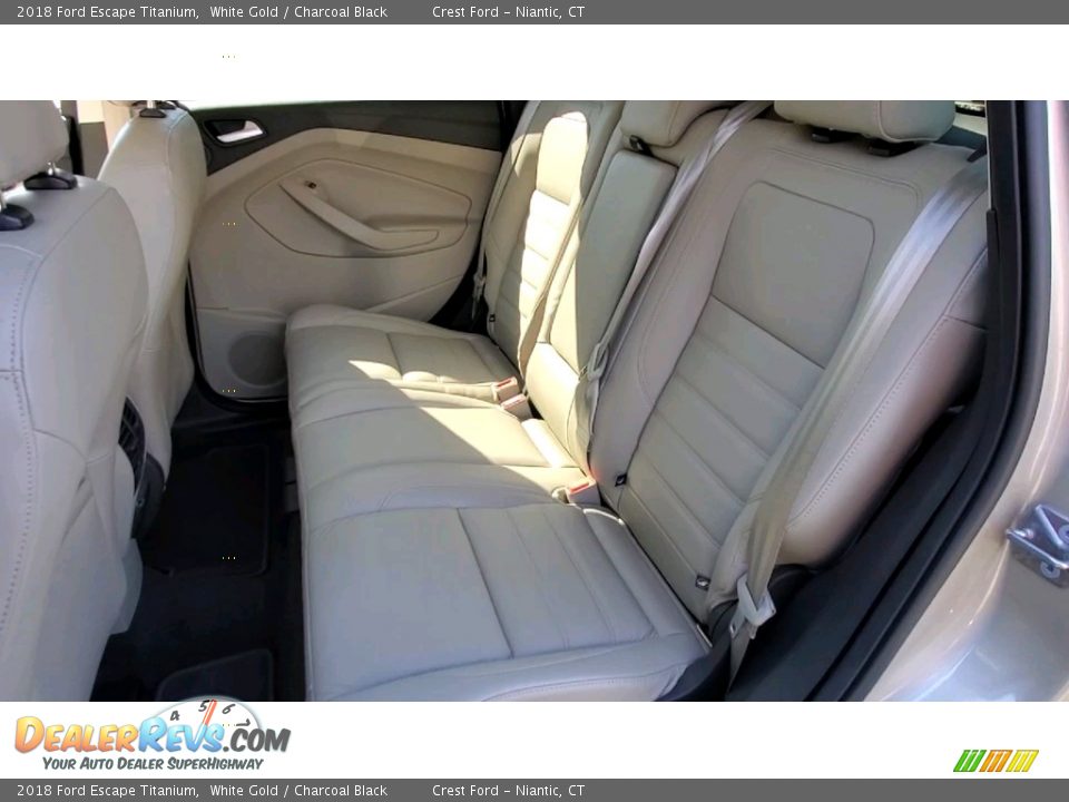 2018 Ford Escape Titanium White Gold / Charcoal Black Photo #18