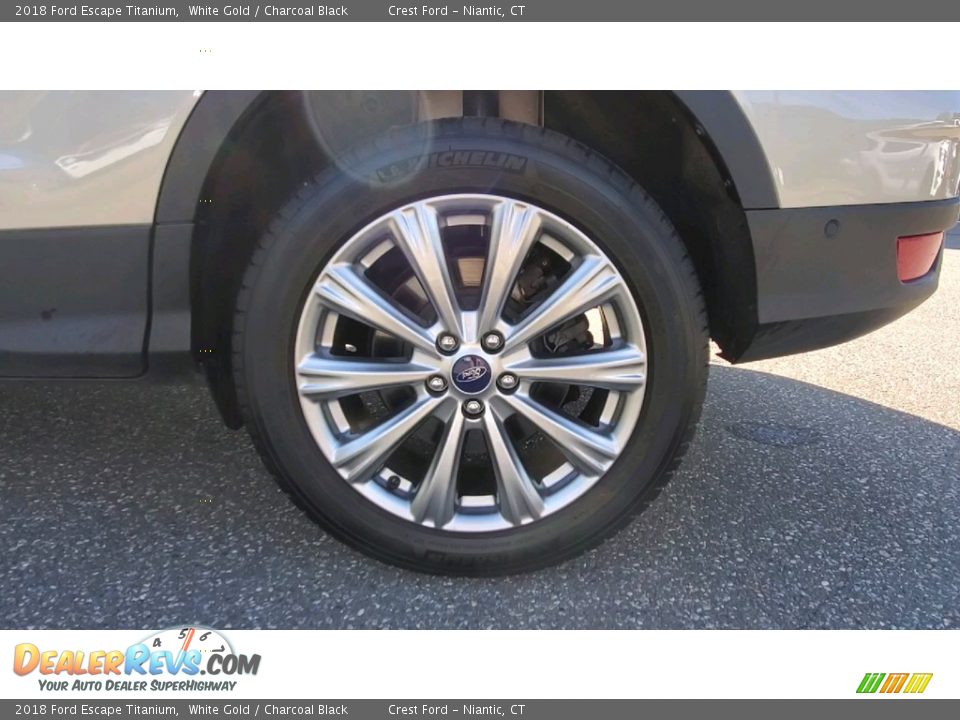 2018 Ford Escape Titanium White Gold / Charcoal Black Photo #20