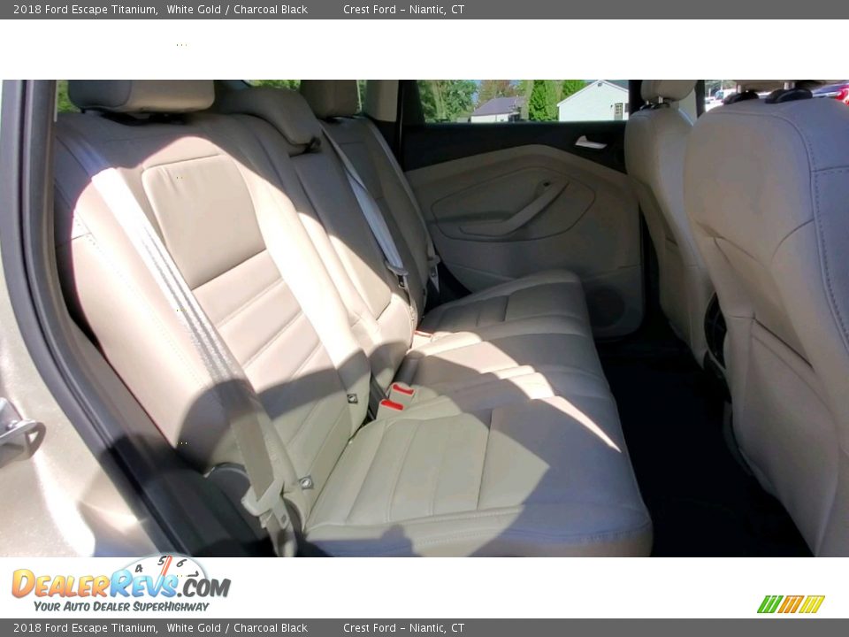 2018 Ford Escape Titanium White Gold / Charcoal Black Photo #23