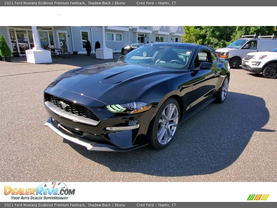 2021 Ford Mustang EcoBoost Premium Fastback Shadow Black / Ebony Photo #3