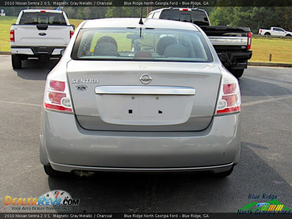 2010 Nissan Sentra 2.0 S Magnetic Gray Metallic / Charcoal Photo #4