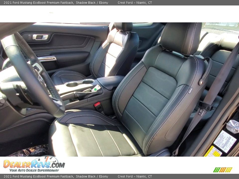 Front Seat of 2021 Ford Mustang EcoBoost Premium Fastback Photo #11