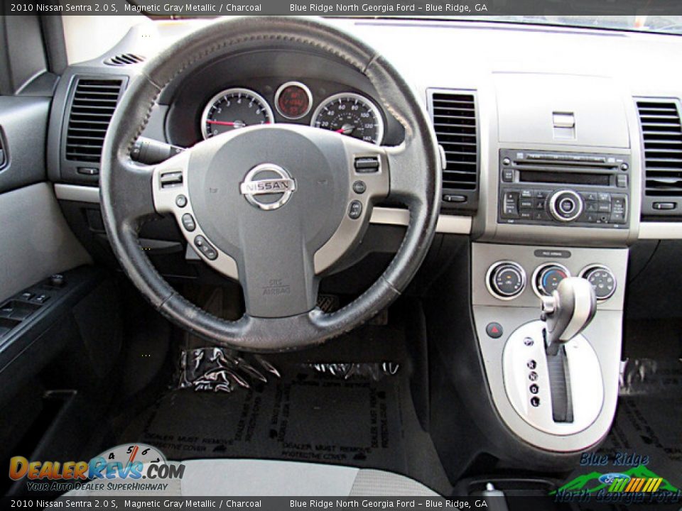 2010 Nissan Sentra 2.0 S Magnetic Gray Metallic / Charcoal Photo #12