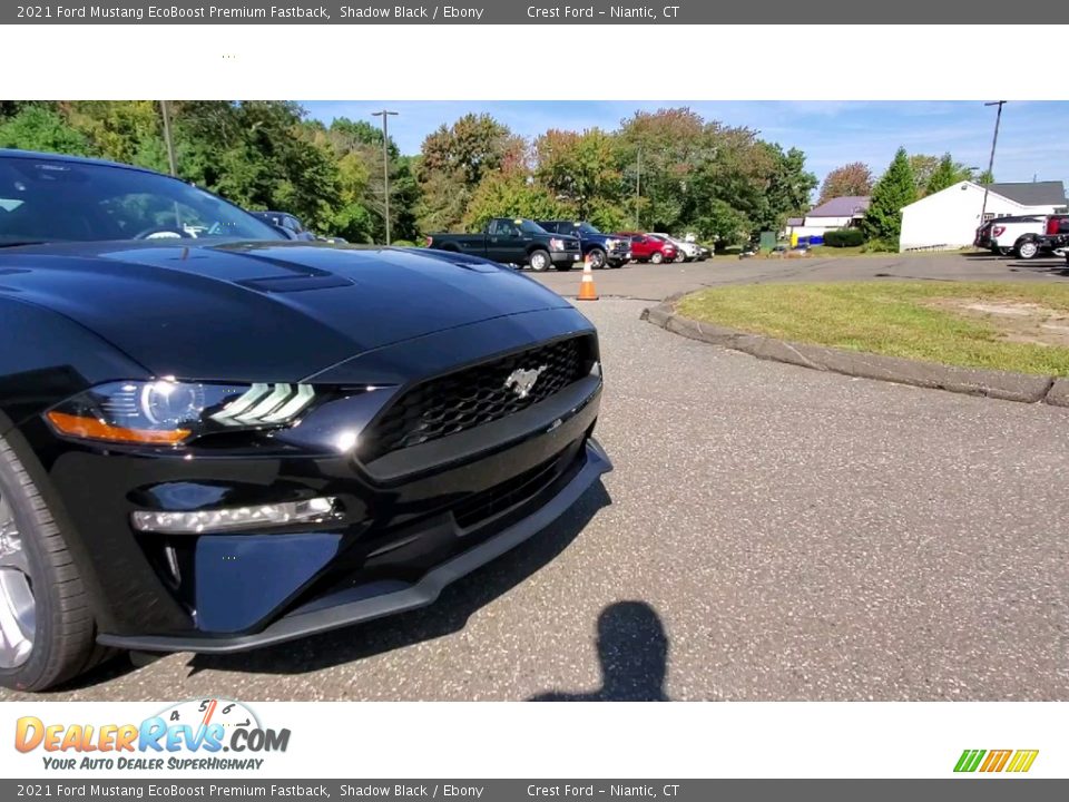 2021 Ford Mustang EcoBoost Premium Fastback Shadow Black / Ebony Photo #26