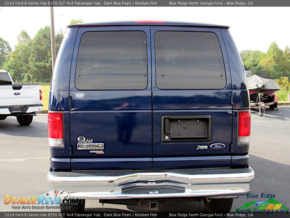 2014 Ford E-Series Van E350 XLT 4x4 Passenger Van Dark Blue Pearl / Medium Flint Photo #4