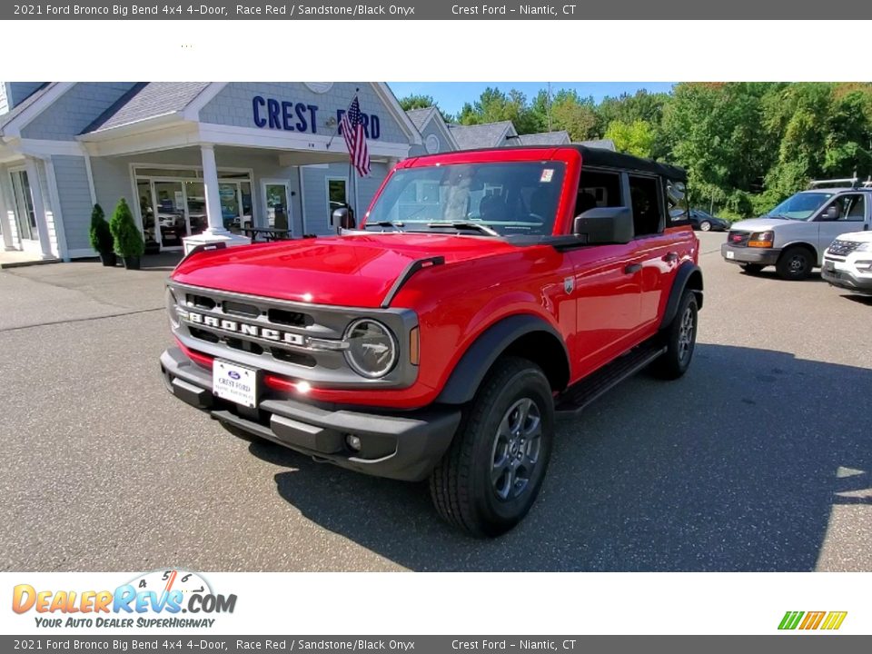 2021 Ford Bronco Big Bend 4x4 4-Door Race Red / Sandstone/Black Onyx Photo #3