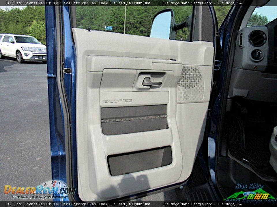 2014 Ford E-Series Van E350 XLT 4x4 Passenger Van Dark Blue Pearl / Medium Flint Photo #9