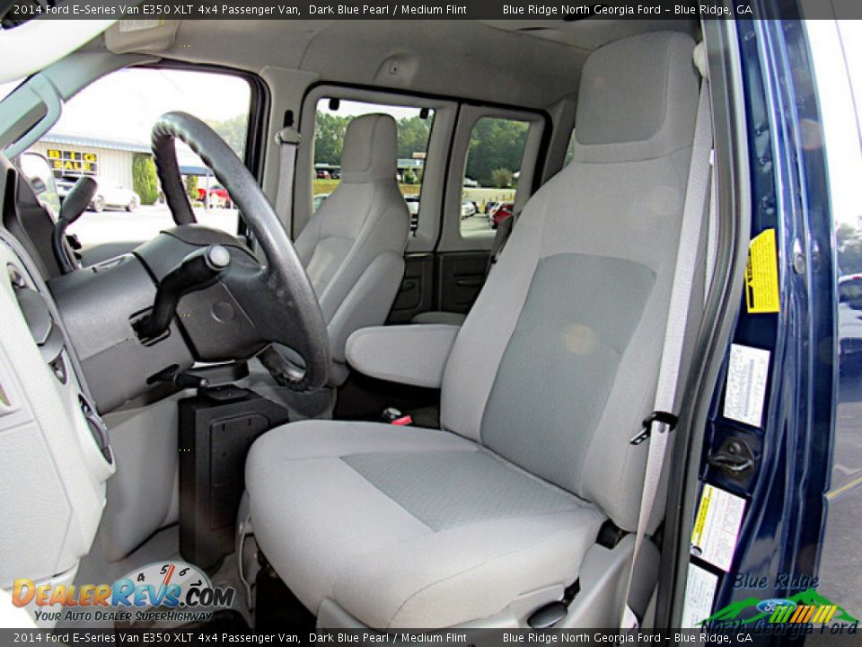 2014 Ford E-Series Van E350 XLT 4x4 Passenger Van Dark Blue Pearl / Medium Flint Photo #10