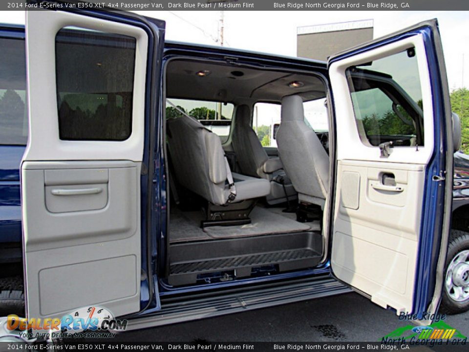 2014 Ford E-Series Van E350 XLT 4x4 Passenger Van Dark Blue Pearl / Medium Flint Photo #12