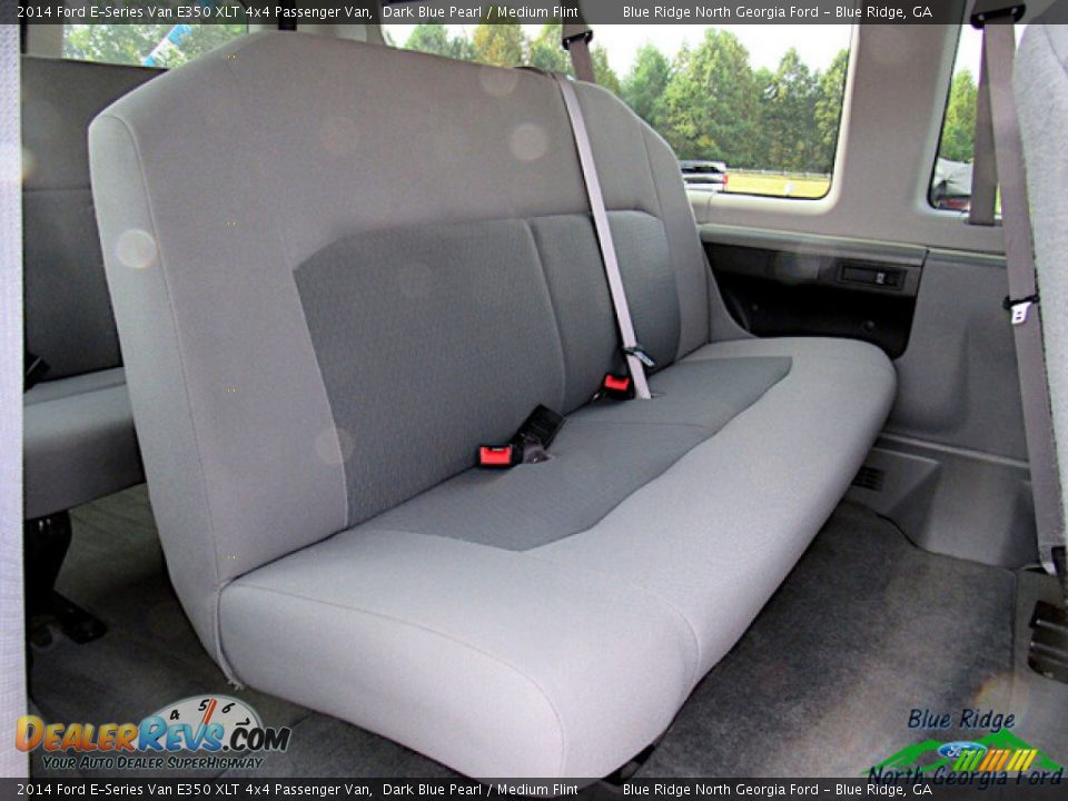 2014 Ford E-Series Van E350 XLT 4x4 Passenger Van Dark Blue Pearl / Medium Flint Photo #15