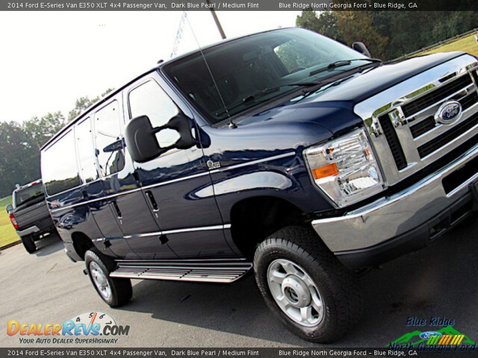 2014 Ford E-Series Van E350 XLT 4x4 Passenger Van Dark Blue Pearl / Medium Flint Photo #29