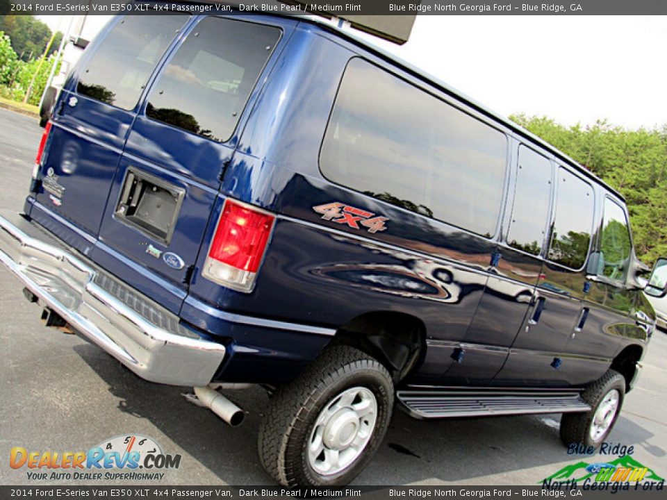 2014 Ford E-Series Van E350 XLT 4x4 Passenger Van Dark Blue Pearl / Medium Flint Photo #30