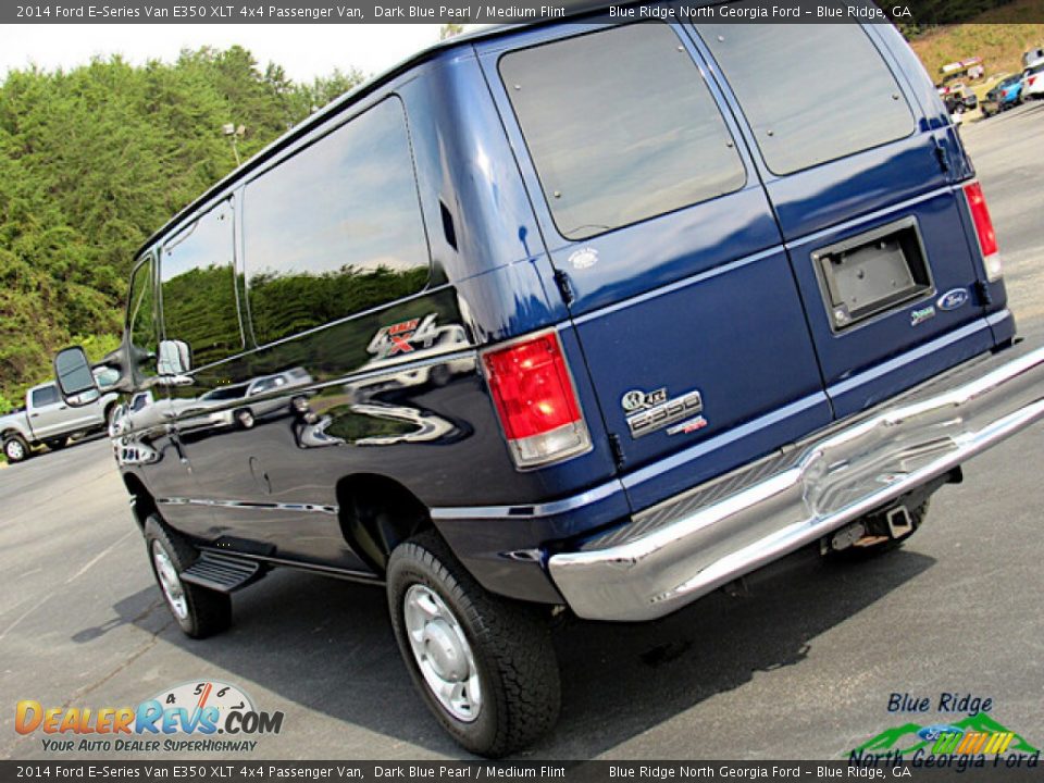 2014 Ford E-Series Van E350 XLT 4x4 Passenger Van Dark Blue Pearl / Medium Flint Photo #31