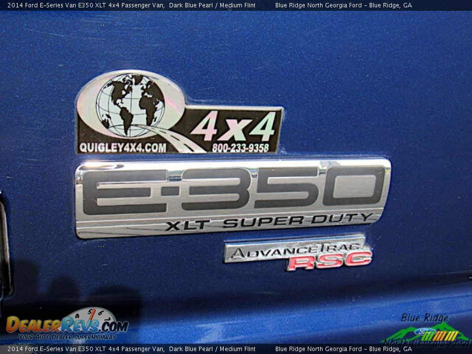 2014 Ford E-Series Van E350 XLT 4x4 Passenger Van Dark Blue Pearl / Medium Flint Photo #32