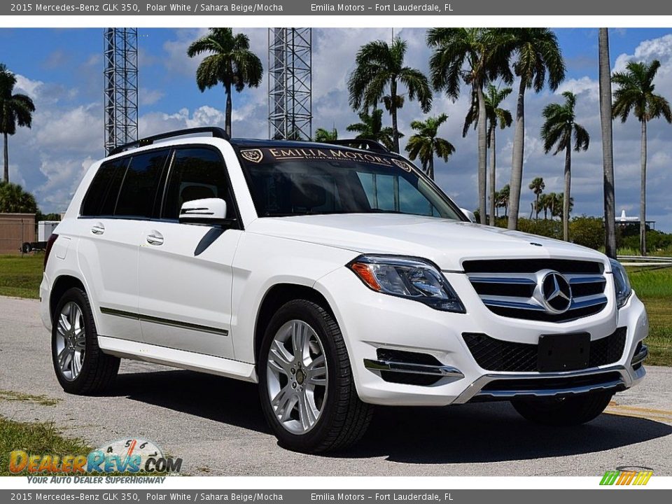 2015 Mercedes-Benz GLK 350 Polar White / Sahara Beige/Mocha Photo #1