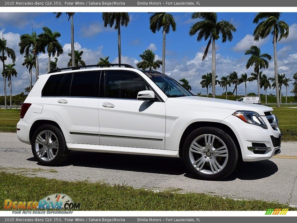 2015 Mercedes-Benz GLK 350 Polar White / Sahara Beige/Mocha Photo #2