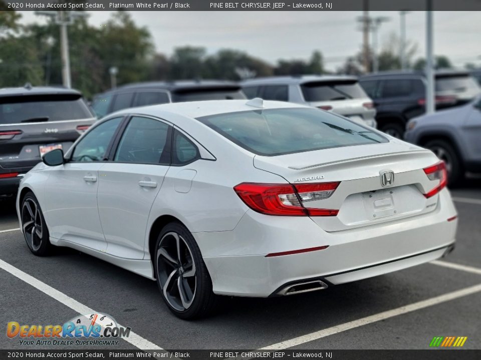 2020 Honda Accord Sport Sedan Platinum White Pearl / Black Photo #4