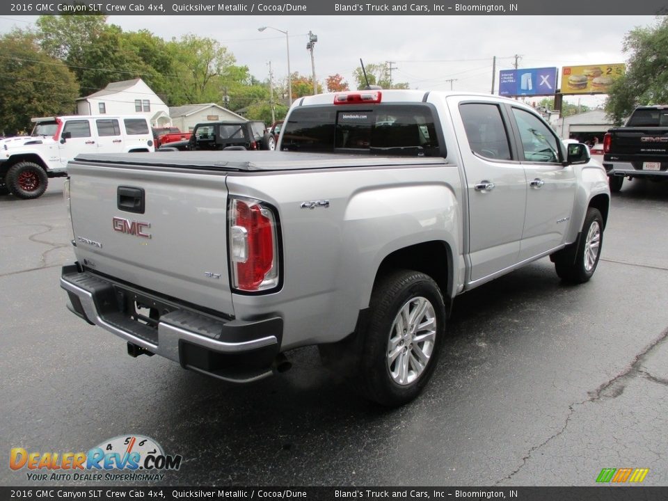 2016 GMC Canyon SLT Crew Cab 4x4 Quicksilver Metallic / Cocoa/Dune Photo #4