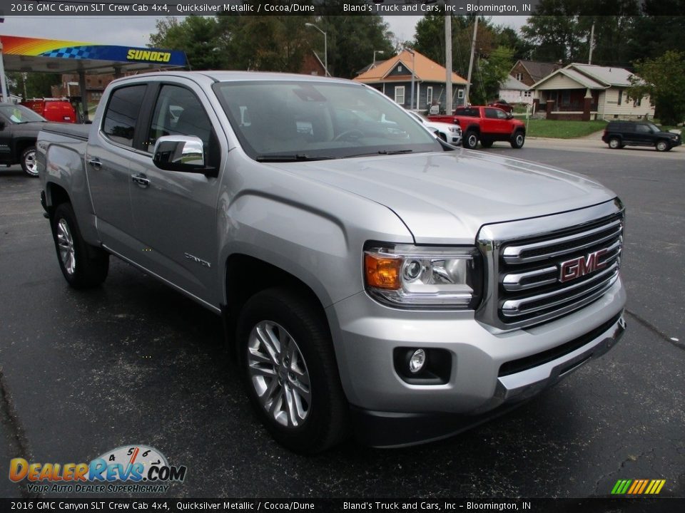 2016 GMC Canyon SLT Crew Cab 4x4 Quicksilver Metallic / Cocoa/Dune Photo #5