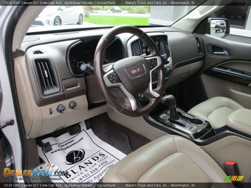 2016 GMC Canyon SLT Crew Cab 4x4 Quicksilver Metallic / Cocoa/Dune Photo #6