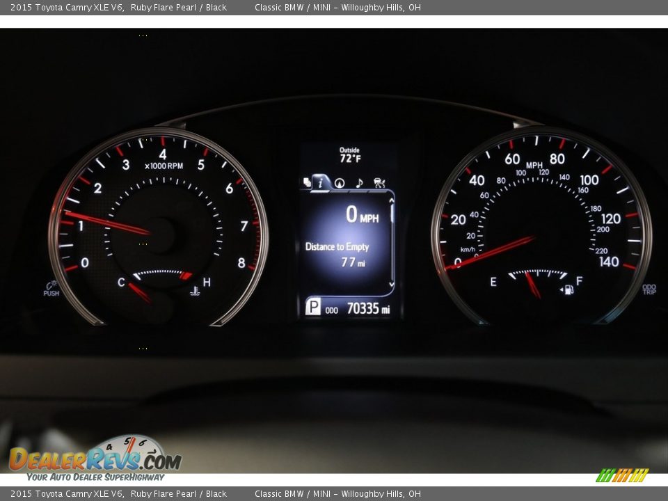 2015 Toyota Camry XLE V6 Gauges Photo #8