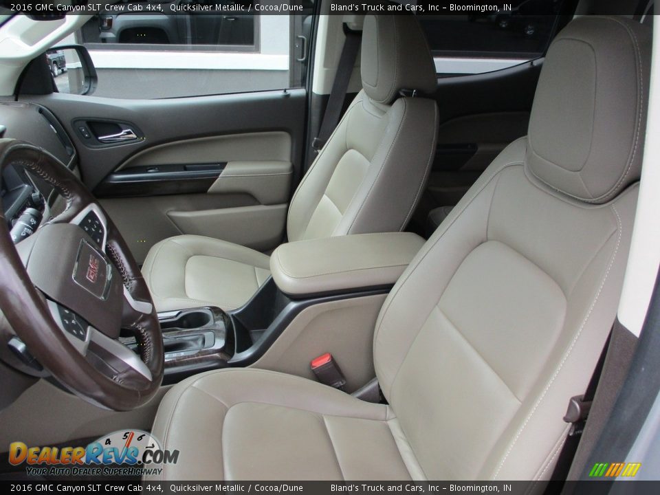 2016 GMC Canyon SLT Crew Cab 4x4 Quicksilver Metallic / Cocoa/Dune Photo #7