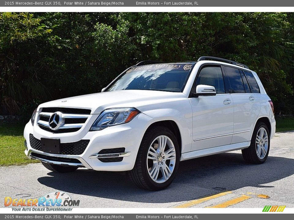 2015 Mercedes-Benz GLK 350 Polar White / Sahara Beige/Mocha Photo #9