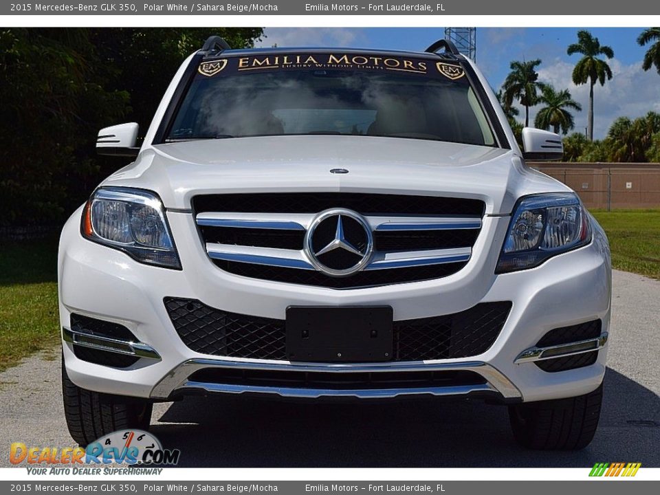 2015 Mercedes-Benz GLK 350 Polar White / Sahara Beige/Mocha Photo #10