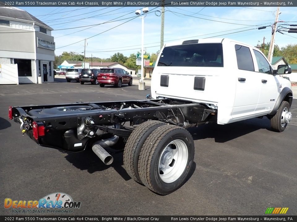 2022 Ram 5500 Tradesman Crew Cab 4x4 Chassis Bright White / Black/Diesel Gray Photo #5